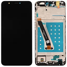 Дисплей Huawei P Smart 2017, Enjoy 7s с тачскрином и рамкой, оригинал, Black - фото Дисплей Huawei P Smart 2017, Enjoy 7s с тачскрином и рамкой, оригинал, Black