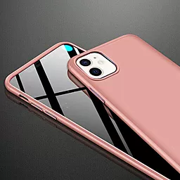 Чохол LikGus GKK 360 градусів (opp) для Apple iPhone 12 (6.1") Рожевий / Rose Gold - мініатюра 2