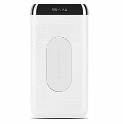Повербанк Wesdar WS3 Wireless 10000mAh White - фото Повербанк Wesdar WS3 Wireless 10000mAh White