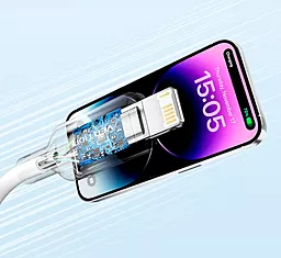 Кабель Vention USB-A - Lightning 12w 2.4a 2м cable White (LAMWH) - миниатюра 5 Кабель Vention USB-A - Lightning 12w 2.4a 2м cable White (LAMWH) - миниатюра 5