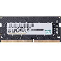 Оперативна пам'ять для ноутбука Apacer SoDIMM DDR4 8GB 2400 MHz (AS08GGB24CEYBGH)