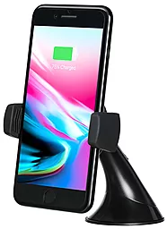 Держатель с беспроводной зарядкой 2E Car Mount Rotating Wireless Charger Black (2E-WCQ01-03) - фото Держатель с беспроводной зарядкой 2E Car Mount Rotating Wireless Charger Black (2E-WCQ01-03)
