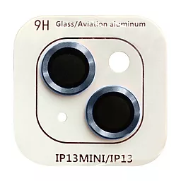 Захисне скло Epik Metal Classic на камеру для Apple iPhone 13 mini, iPhone 13  Синій / Blue