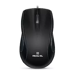 Компьютерная мышка REAL-EL RM-250 (EL123200003) Black - фото Компьютерная мышка REAL-EL RM-250 (EL123200003) Black