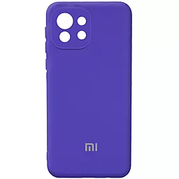 Чехол Epik Silicone Cover Full Camera (AA) для Xiaomi Mi 11 Lite Фиолетовый / Purple