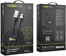 Кабель Yoki YK-EX11 EXTRA USB-A - micro USB 15w 3a 2м cable Black - миниатюра 6 Кабель Yoki YK-EX11 EXTRA USB-A - micro USB 15w 3a 2м cable Black - миниатюра 6