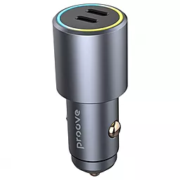 Автомобильное зарядное устройство Proove Double Energy 50w 2xUSB-C ports car charger gray (ACDE50022206) - фото Автомобильное зарядное устройство Proove Double Energy 50w 2xUSB-C ports car charger gray (ACDE50022206)