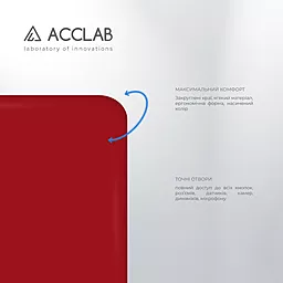 Чехол ACCLAB SoftShell для Samsung Galaxy A22 LTE (4G) Red - миниатюра 3 Чехол ACCLAB SoftShell для Samsung Galaxy A22 LTE (4G) Red - миниатюра 3
