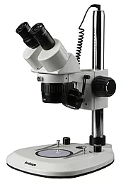 Микроскоп AmScope бинокулярный SW-2B13-6WB-V331 со светодиодной подсветкой и дискретной регулировкой кратности до 30Х