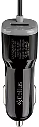 Автомобильное зарядное устройство Gelius TA-CC201 Ultra Edition 1a charger + micro USB cable black