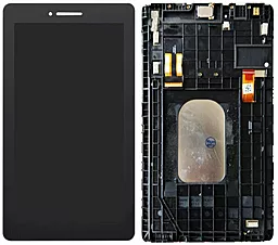 Дисплей для планшету Lenovo Tab E7 TB-7104L, TB7104i, TB-7104F з тачскріном і рамкою, Black