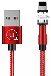 Кабель Usams U59 Rotatable Magnetic USB-A - Lightning 12w 2.4a 1.2м cable Red - фото Кабель Usams U59 Rotatable Magnetic USB-A - Lightning 12w 2.4a 1.2м cable Red