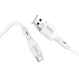 Кабель USB Hoco X65 Prime 2.4A micro USB Cable White - миниатюра 2