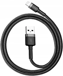 Кабель USB Baseus Kevlar 2M Lightning Cable Black (CALKLF-CG1) - миниатюра 2