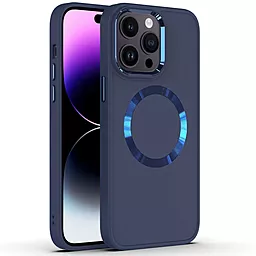 Чехол Epik Bonbon Metal Style with MagSafe для Apple iPhone 15 Pro Cosmos Blue