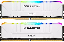 Оперативная память Crucial DDR4 32GB (2x16GB) 3200MHz Ballistix RGB (BL2K16G32C16U4WL) White