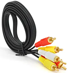 Видеокабель 3RCA M/M 1.5m black (YT-3хRCA(M) / 3хRCA(M)-1.5G) EasyLife