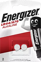 Батарейки Energizer LR44 / A76 Alkaline 2шт - фото Батарейки Energizer LR44 / A76 Alkaline 2шт