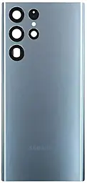 Задняя крышка корпуса Samsung Galaxy S22 Ultra 5G S908 со стеклом камеры Graphite - фото Задняя крышка корпуса Samsung Galaxy S22 Ultra 5G S908 со стеклом камеры Graphite