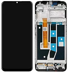 Дисплей Oppo A54s с тачскрином и рамкой, оригинал, Black - фото Дисплей Oppo A54s с тачскрином и рамкой, оригинал, Black