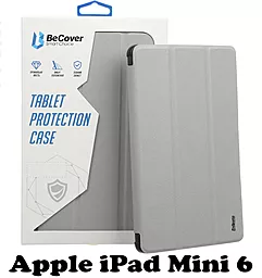 Чехол для планшета BeCover для Apple iPad mini 6 Gray (707522) - фото Чехол для планшета BeCover для Apple iPad mini 6 Gray (707522)