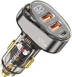 Автомобільний зарядний пристрій Essager 125w PD 2xUSB-A/USB-C ports car charger brown (ECC2AC-FM12-Z)