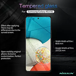 Захисне скло Nillkin (H) для Samsung Galaxy A53 5G  Прозорий - мініатюра 3