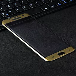 Защитное стекло 1TOUCH 3D Full Cover Samsung G935 Galaxy S7 Edge Gold - миниатюра 3