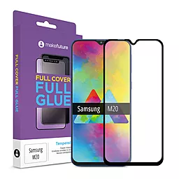 Защитное стекло MAKE Full Cover Full Glue Samsung M205 Galaxy M20 Black (MGFSM205)