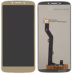 Дисплей Motorola Moto E5 (XT1920DL, XT1944) с тачскрином, Gold