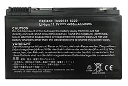 Акумулятор для ноутбука Acer TM00741 TravelMate 7720 / 11.1V 4400mAh / 5320-3S2P-4400 Elements Pro Black - мініатюра 2
