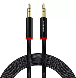 Аудио кабель WUW R150 AUX mini Jack 3.5mm M/M Cable 1 м чёрный/красный