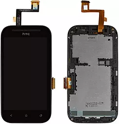 Дисплей HTC Desire SV (T326e) с тачскрином и рамкой, Black - фото Дисплей HTC Desire SV (T326e) с тачскрином и рамкой, Black