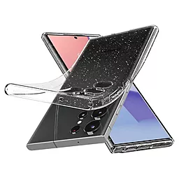 Чехол Spigen Liquid Crystal Glitter для Samsung Galaxy S23 Ultra Crystal Quartz (ACS05612) - миниатюра 4
