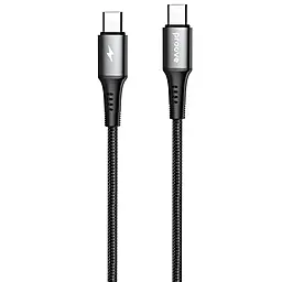 Кабель Proove WireX USB Type-C - Type-C 60w 3a 1м PD cable Black (CCWX60002201) - фото Кабель Proove WireX USB Type-C - Type-C 60w 3a 1м PD cable Black (CCWX60002201)