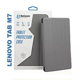 Чехол для планшета BeCover Smart Case Lenovo Tab M7 TB-7305 Gray (705976) - фото Чехол для планшета BeCover Smart Case Lenovo Tab M7 TB-7305 Gray (705976)