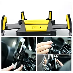 Тримач Remax RM-C13 Black/Yellow - мініатюра 6 Тримач Remax RM-C13 Black/Yellow - мініатюра 6