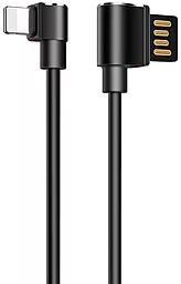 Кабель Hoco U37 Long Roam Charging USB-A - Lightning 12w 2.4a 1.2м cable Black - фото Кабель Hoco U37 Long Roam Charging USB-A - Lightning 12w 2.4a 1.2м cable Black