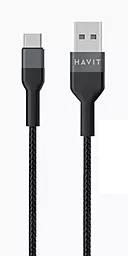 USB Кабель Havit HV-CB623C USB Type-C Cable Black