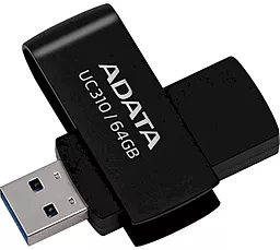 Флешка ADATA 64 GB UC310 USB 3.2 Black (UC310-64G-RBK)