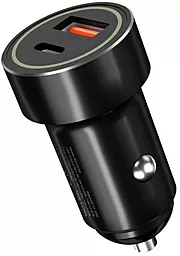 Автомобильное зарядное устройство XO CC32 20w PD USB-C/USB-A ports car charger black
