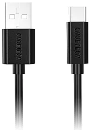 USB Кабель Choetech 2.4A USB Type-C Cable Black (AC0002)