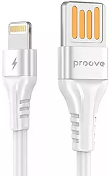 Кабель Proove Double Way Silicone USB-A - Lightning 12w 2.4a 1м cable White - фото Кабель Proove Double Way Silicone USB-A - Lightning 12w 2.4a 1м cable White