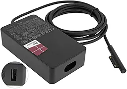 Блок питания для ноутбука Microsoft 15V, 2.58A, 44W, 6pin, с сетевым кабелем (Surface Pro 5, Pro 6, Pro 4, Pro3, Book) Original - фото Блок питания для ноутбука Microsoft 15V, 2.58A, 44W, 6pin, с сетевым кабелем (Surface Pro 5, Pro 6, Pro 4, Pro3, Book) Original