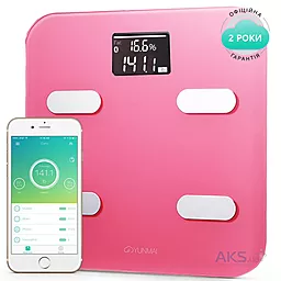 Весы напольные электронные Yunmai Color Smart Scale Pink (M1302-PK)
