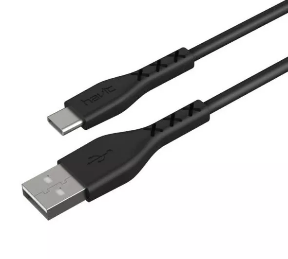 Кабель Havit HV-H68 USB-A - Type-C 10w 1.8м cable Black - фото 3