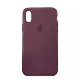 Чехол Silicone Case Full для Apple iPhone X, iPhone XS Plum