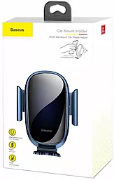 Автодержатель с автозажимом Baseus Smart Car Mount Cell Phone Holder Blue (SUGENT-ZN03) - миниатюра 6