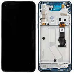 Дисплей Motorola Moto G8 Power (XT2041-1, XT2041-3, XT2041-4) с тачскрином и рамкой, оригинал, Black