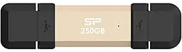 SSD Накопитель Silicon Power 250Gb TypeC/USB3.2 DS72 Gold (SP250GBUC3S72VPG)